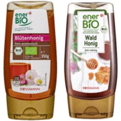 （60.65元/瓶）德国enerBio Blueten天然有机百花蜜森林蜂蜜350g×6瓶