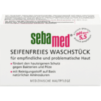 （25.73元/个）德国Sebamed施巴PH5.5洁面绿香皂温和清洁防粉150g*12个