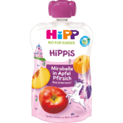 （19.98元/袋）HIPP喜宝苹果+桃果泥吸吸乐100g*3袋