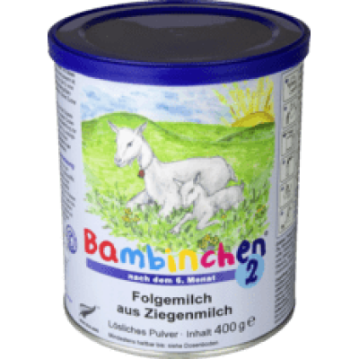 （164.98元/罐）蓝色星球Bambinchen 婴幼儿羊奶粉 2段（6个月以上） 400g*4罐