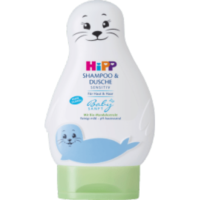 （36.33元/瓶）HIPP喜宝小海狮婴幼儿洗发沐浴二合一200ml*6瓶