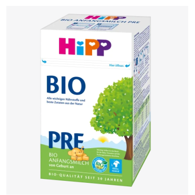 （95元/盒）（日期至22年11月5日）喜宝Hipp Bio有机婴幼儿奶粉 Pre段 600g×3盒