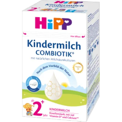 （116元/盒）德国直邮最新日期喜宝Hipp 益生菌婴幼儿奶粉 2+ 600g×4盒