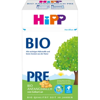 ( 120.98元/盒）德国直邮最新日期喜宝Hipp Bio有机婴幼儿奶粉 Pre段 600g×3盒