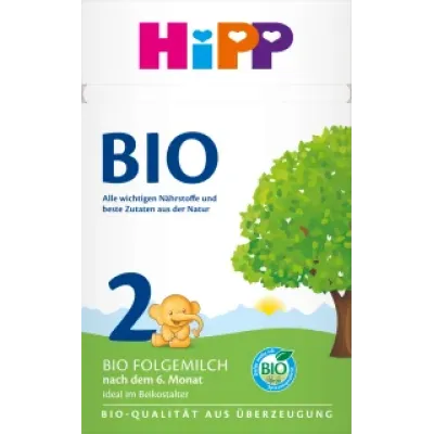（120元/盒）喜宝HIPP有机婴幼儿奶粉2段600g*3盒