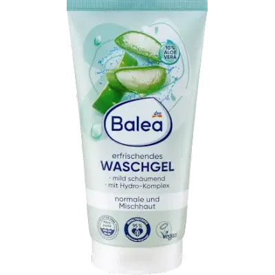 (26元/瓶)（德国直邮）芭乐雅Balea芦荟温和清爽洗面啫喱150ml*12瓶