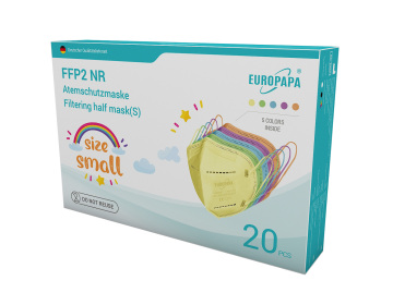 Europapa bunte FFP2 Maske für Kinder 20ner